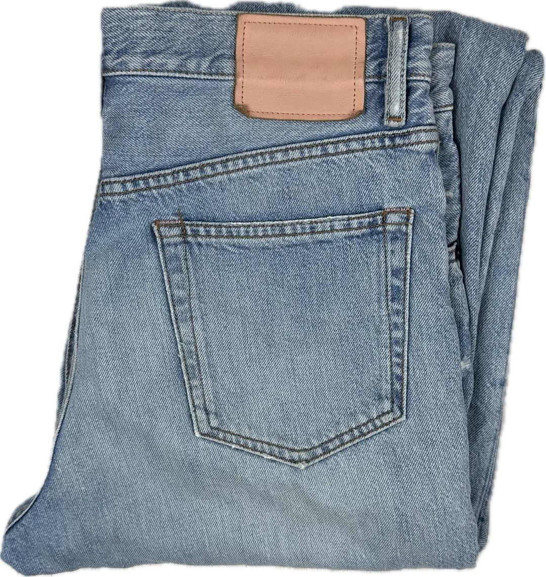 Acne Studios '1991 Toj' Light Blue Trash Unisex Jeans - Size 29/32