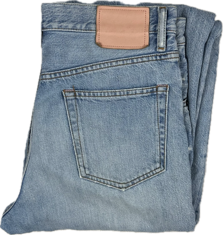 Acne Studios '1991 Toj' Light Blue Trash Unisex Jeans - Size 29/32