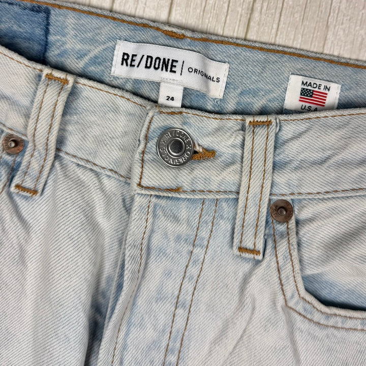 RE/DONE Levis Button Fly High Stovepipe Denim Jeans -Size 24