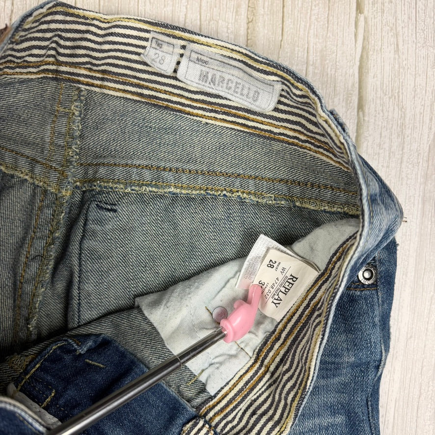 Replay Ladies Y2K 'Marcello' Low Rise Crop Jeans- Suit Size 7/8