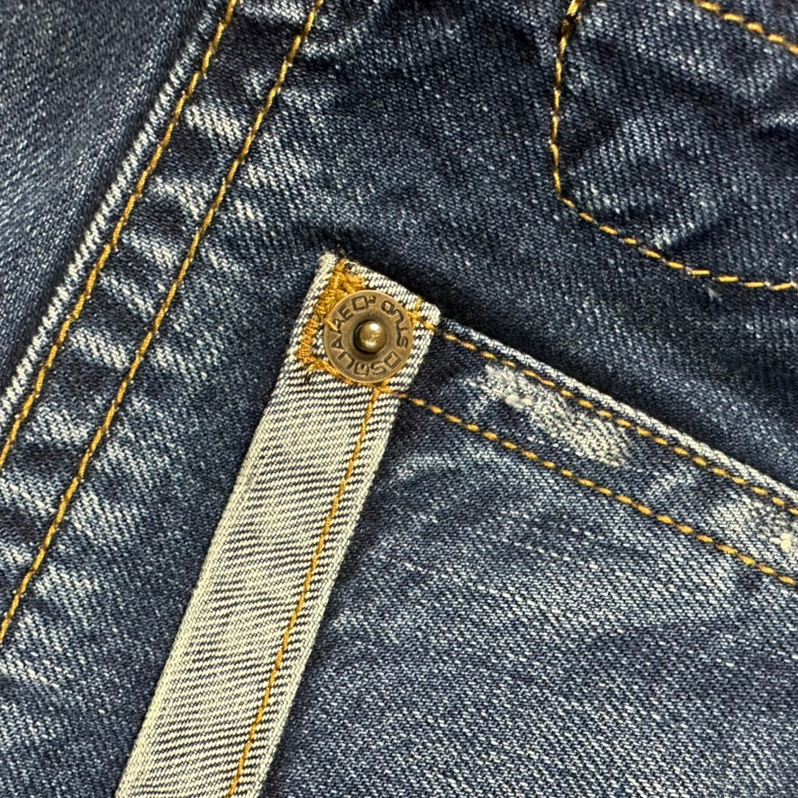 DSquared Ladies Distressed Straight Leg Jeans- Suit Size 9/10