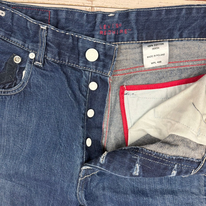 Levis Mens Relaxed Classic Denim Shorts -Size 36