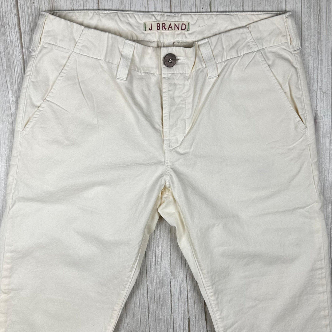 NEW - J Brand Womens 'Inez' Cream Crop Chino -Size 26 - Jean Pool