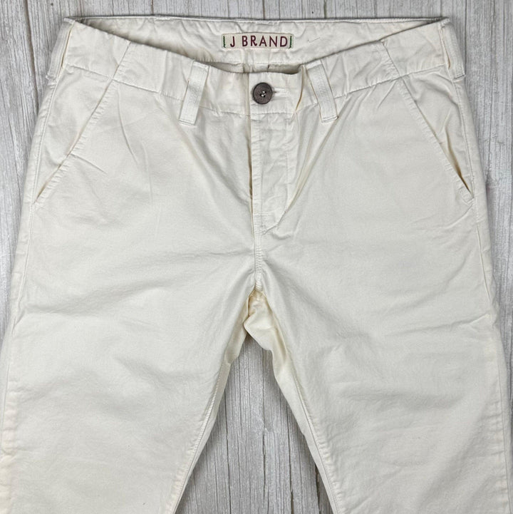 NEW - J Brand Womens 'Inez' Cream Crop Chino -Size 26 - Jean Pool