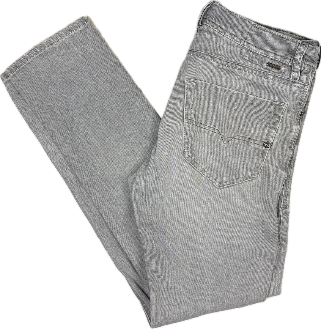 Diesel Mens 'Tepphar' Slim Carrot Grey Jeans - Size 32