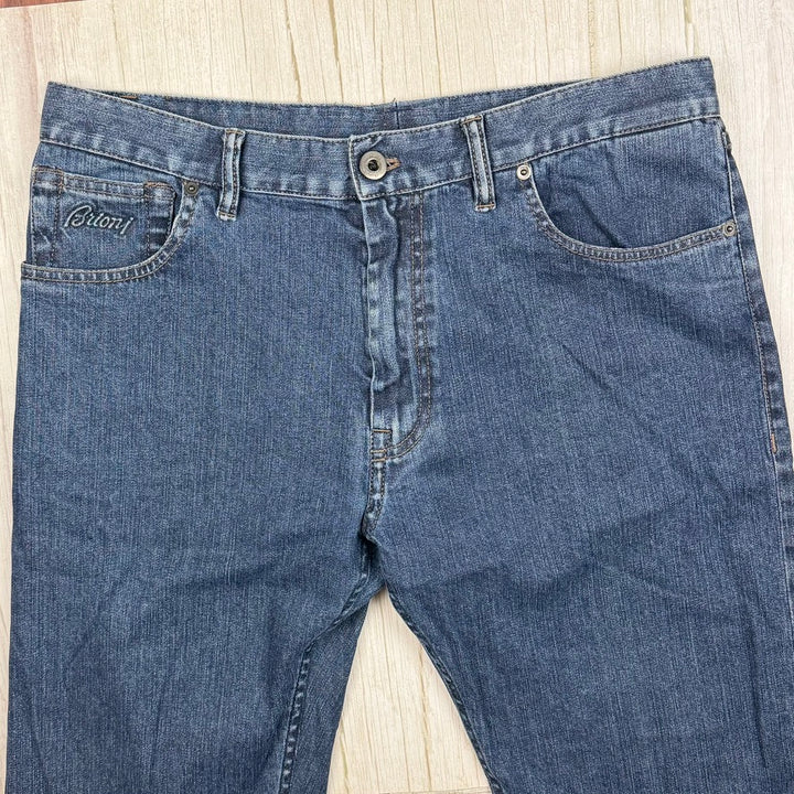 Brioni Italy Mens Slim Straight 'Campiglio' Stretch Jeans - Size 36S