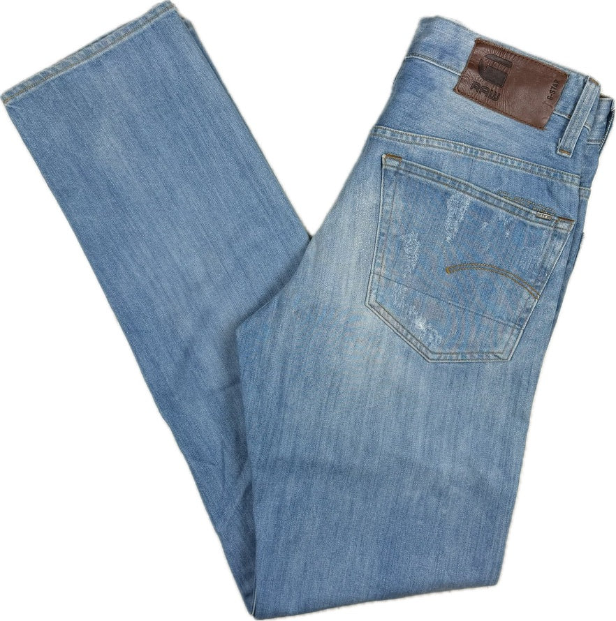 G Star Restored Denim '3301 Taper' Mens Jeans -Size 30/34