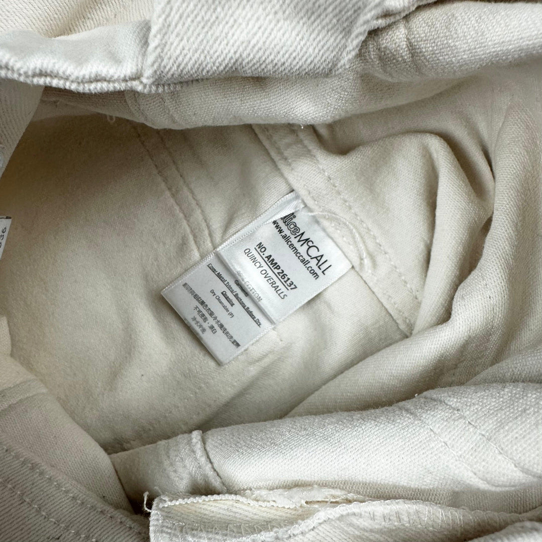 Alice McCall 'Quincy' Ivory Overalls -Size 8