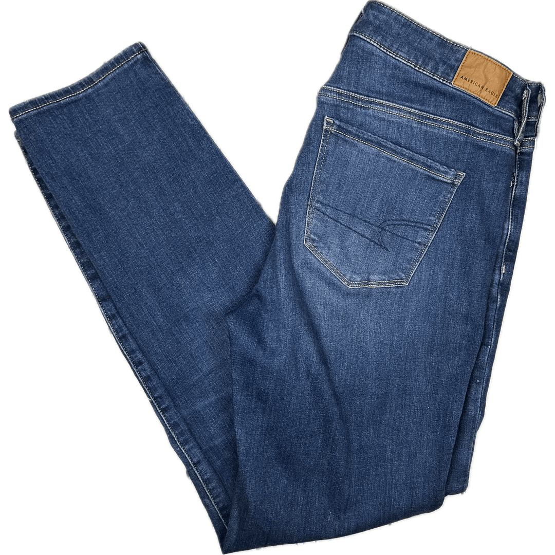 American Eagle Dark Wash Skinny Jeans - Size 12 - Jean Pool