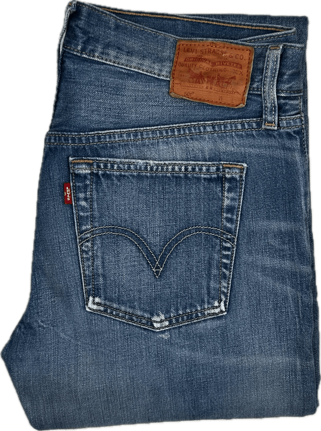 Levis 501 Classic Ladies Denim Jeans -Size 26/32