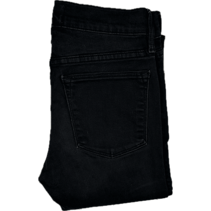 Frame Denim 'Le High Skinny' Black Stretch Jeans -Size 24 or 6 AU - Jean Pool