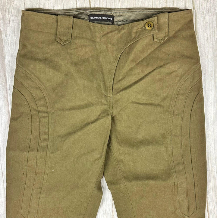 Scanlan & Theodore Khaki Panelled Cargo Jeans- Size 8 - Jean Pool