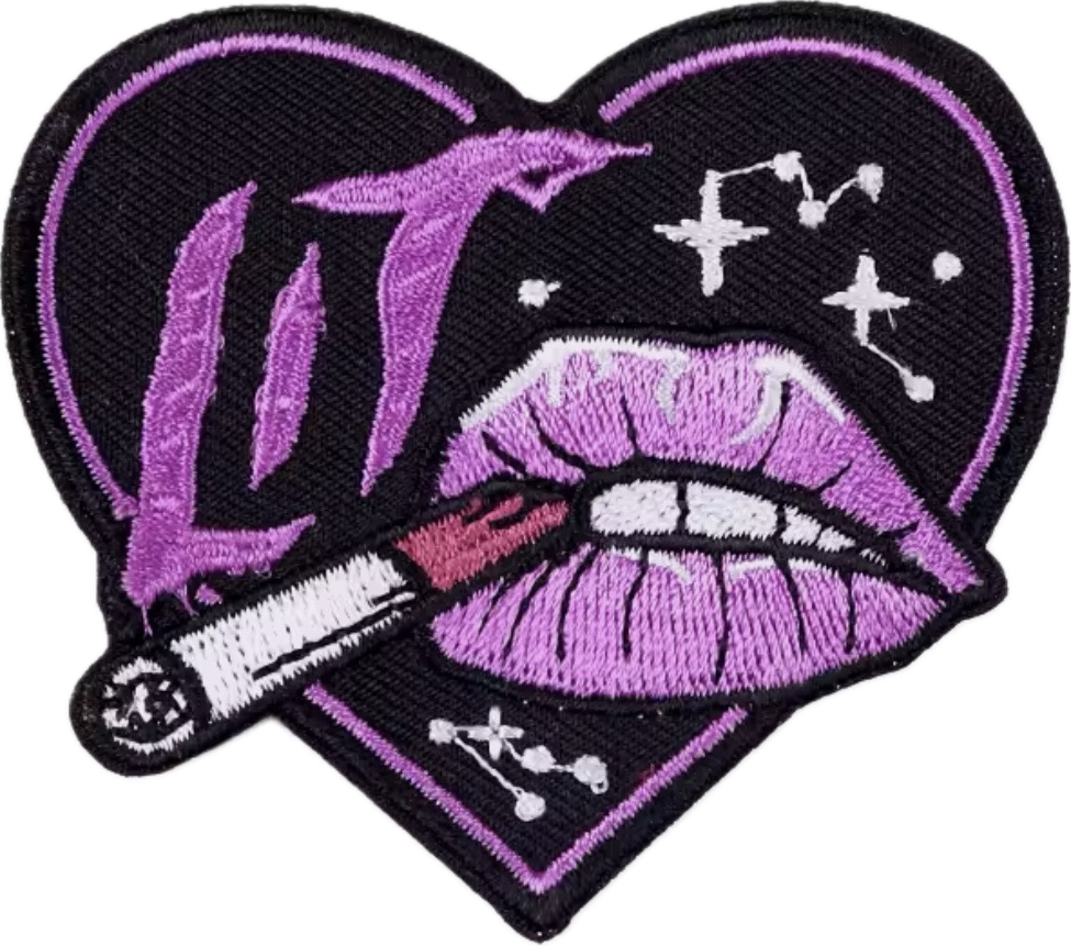 Lit-  Embroidered Iron On Patch
