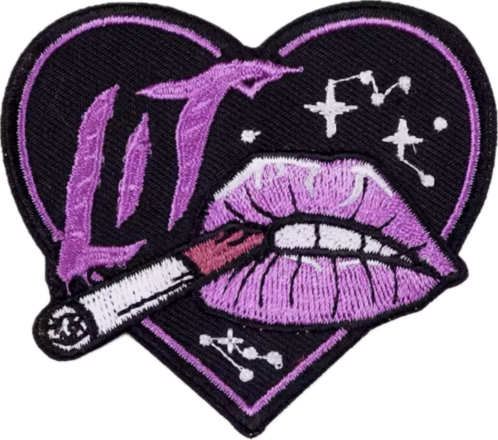Lit-  Embroidered Iron On Patch