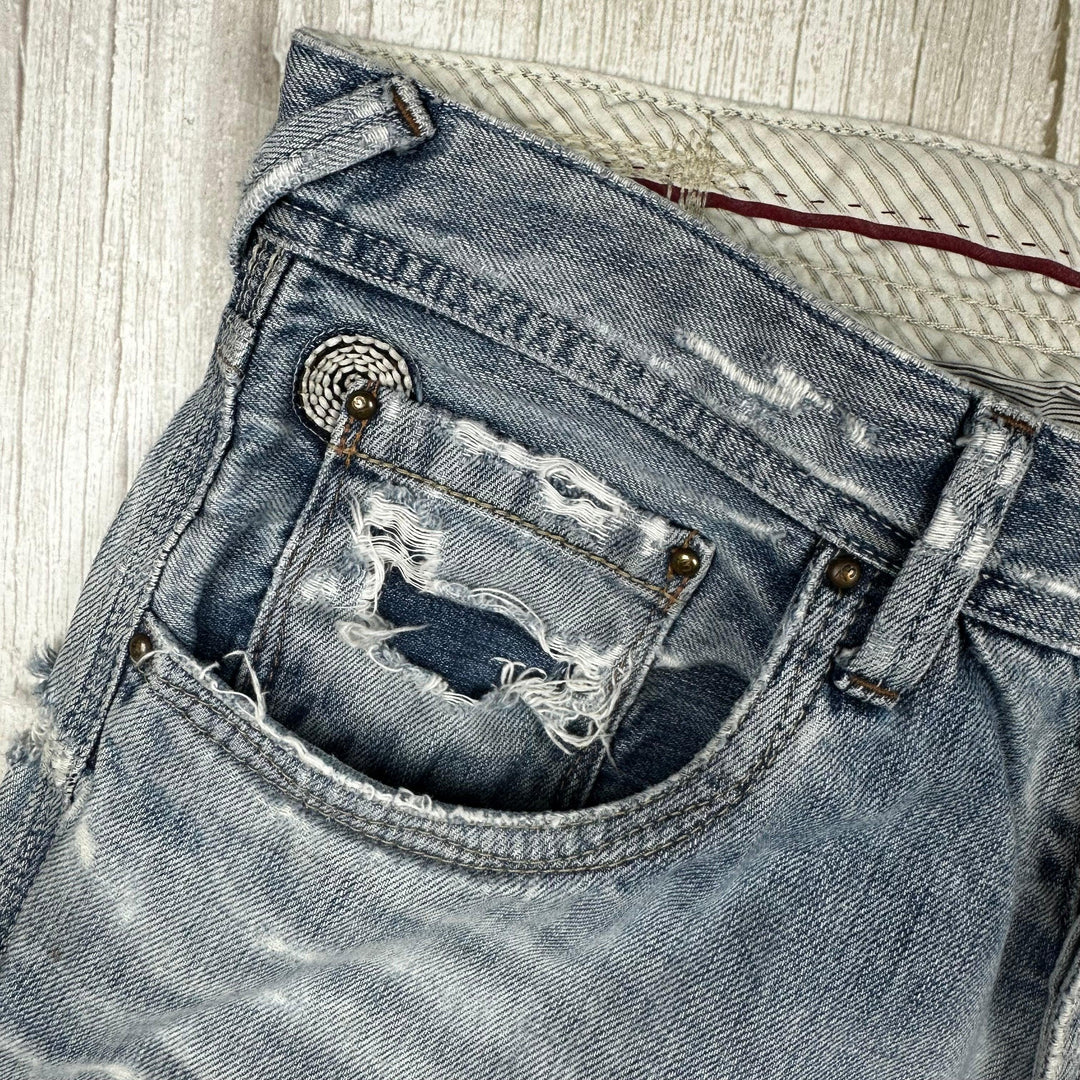 Pepe London Mens 'Havoc' Relaxed Logo Jeans- Size 34