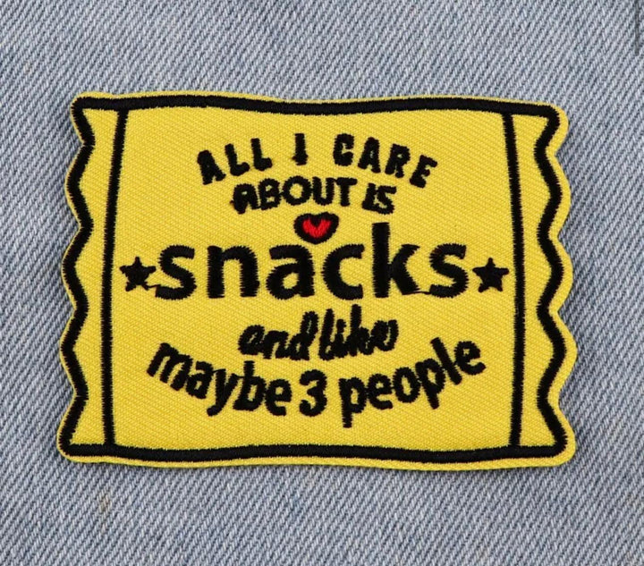 All I care about - Embroidered Patch - Jean Pool