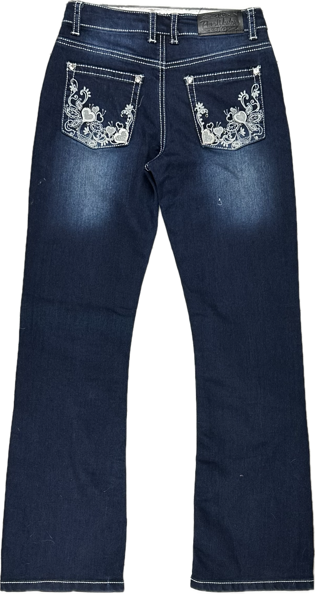 Pure Western Girls Embellished  Bootcut Jeans- Size 10Y