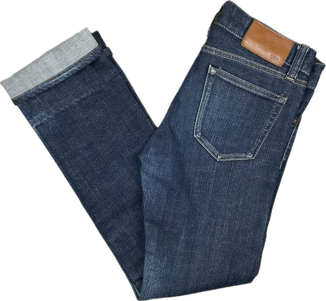 Selvedge Denim Slim Straight UJ Jeans - Suit Size 8/10