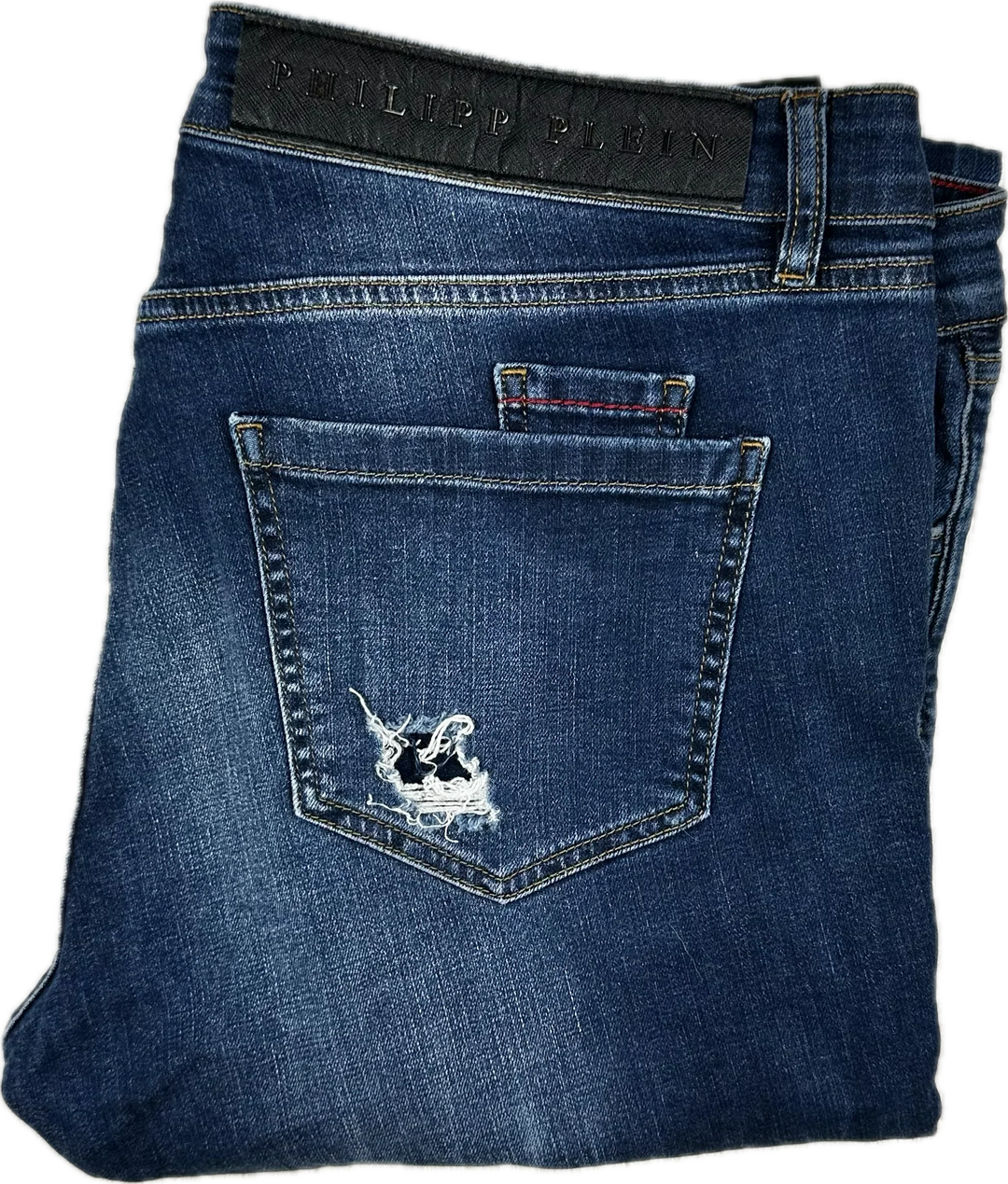 Philipp Plein Mens 'Special 3' Slim Fit  Fight Club Jeans -Size 38