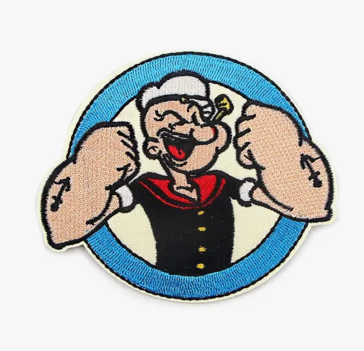 Popeye the Sailor Man-  Embroidered Iron On Patch