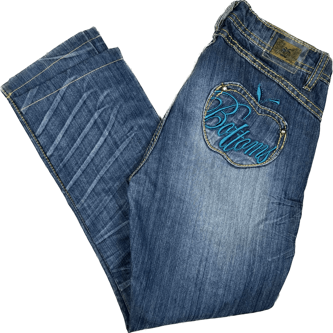 Apple Bottom Iconic Apple Pocket Jeans -Size 24" - Jean Pool