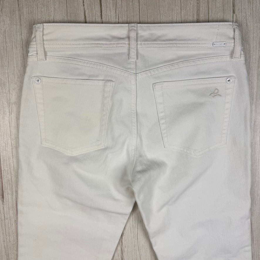 DL1961 'Florence' 360 Comfort Mid Rise Slim Fit White Jeans -Size 26"