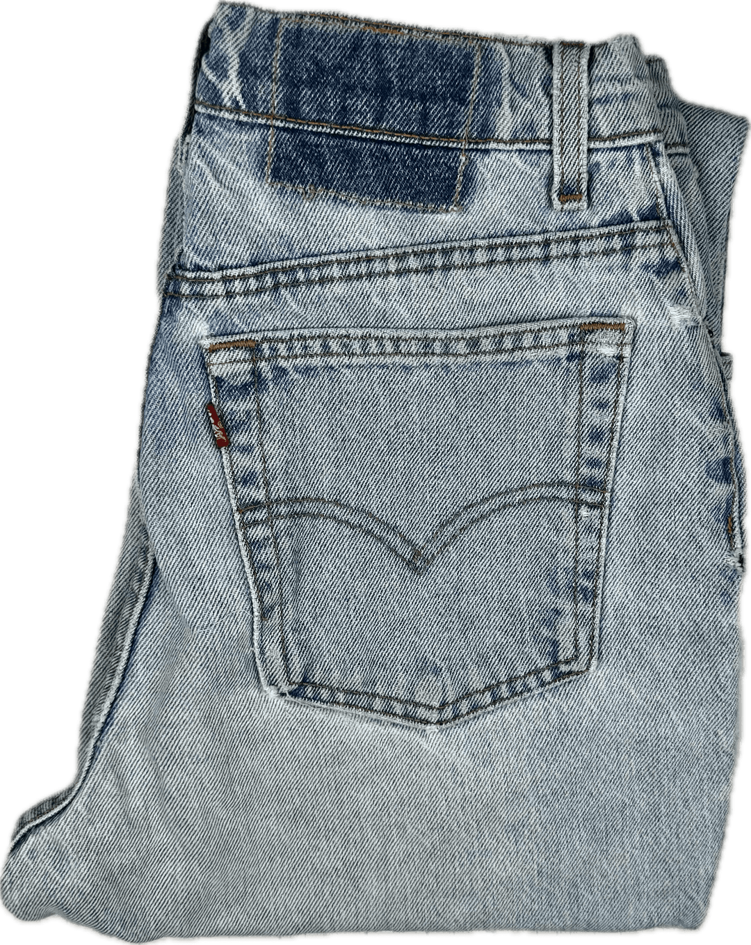 Levis Vintage Look 140th Anniversary Ladies Split Hem Denim Jeans -Suit Size 7/8