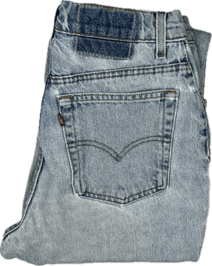 Levis Vintage Look 140th Anniversary Ladies Split Hem Denim Jeans -Suit Size 7/8