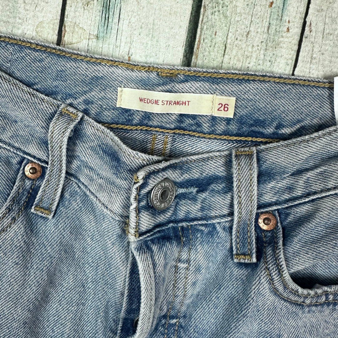 Ladies Levis ‘Wedgie Straight’ Premium Denim Jeans - Size 26 - Jean Pool