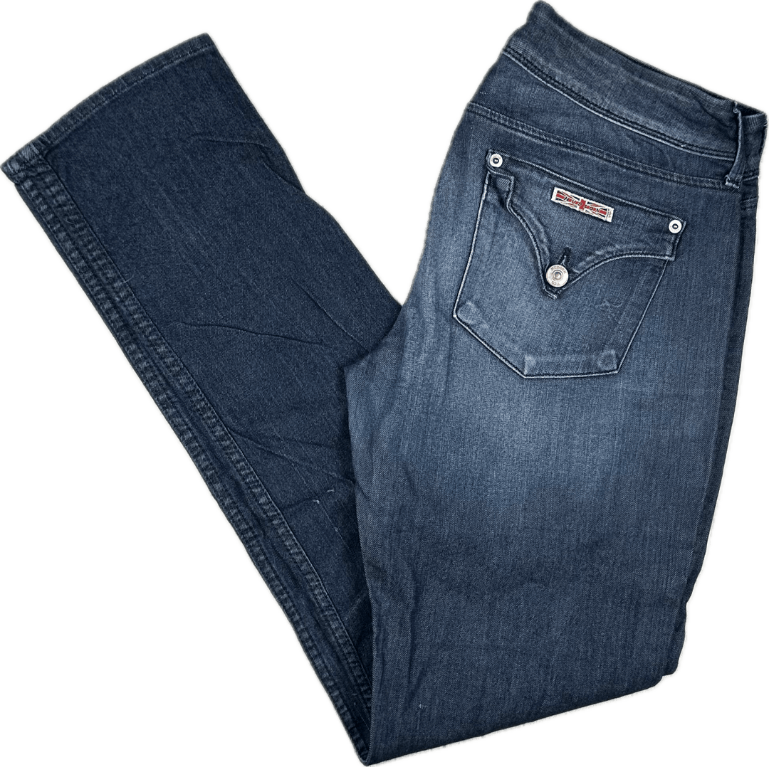 Hudson USA 'Collin' Flap Skinny Jeans - Size 29