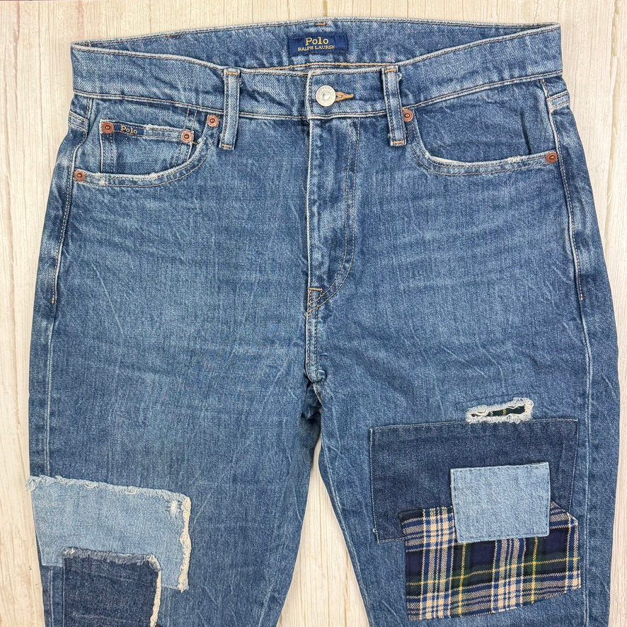 Polo Ralph Lauren 'Slim Boyfriend' Patchwork Denim Jeans - Size 26