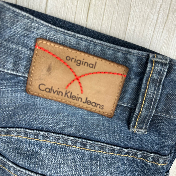 Calvin Klein Y2K  Low Rise Bootcut Denim Jeans - Size 30