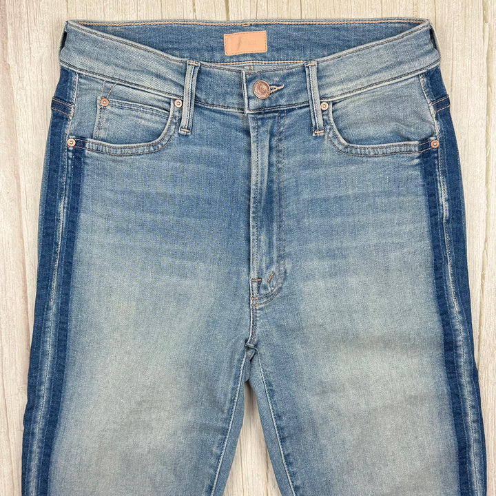 Mother 'The Stunner Zip Ankle Step Fray' Light Kitty Racer Jeans - Size 27