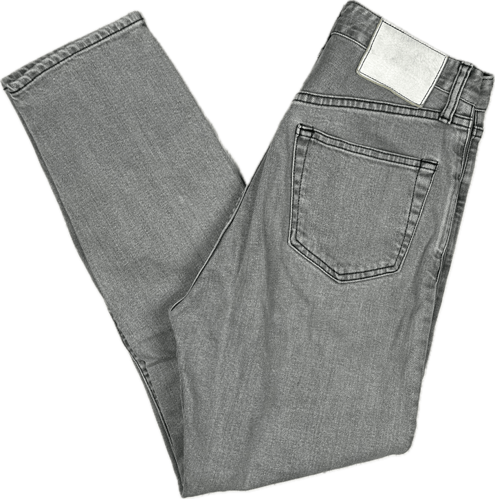 Bassike Made in Japan Classic Grey Crop Jean -Size 26