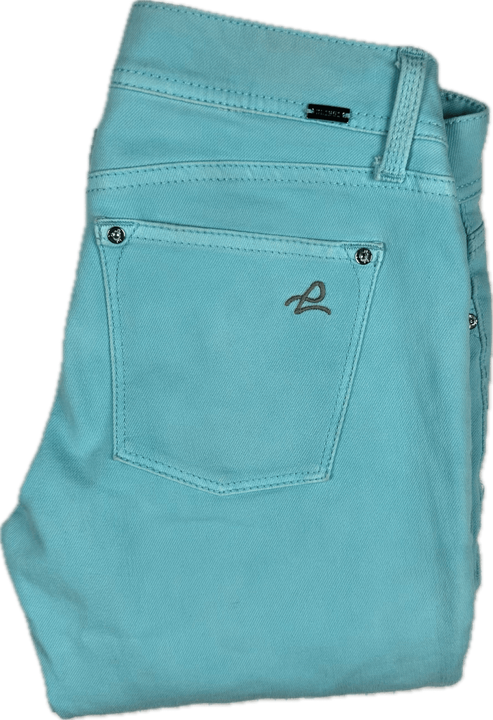 DL1961 'Emma' Stretch Aqua Skinny Jeans -Size 26"