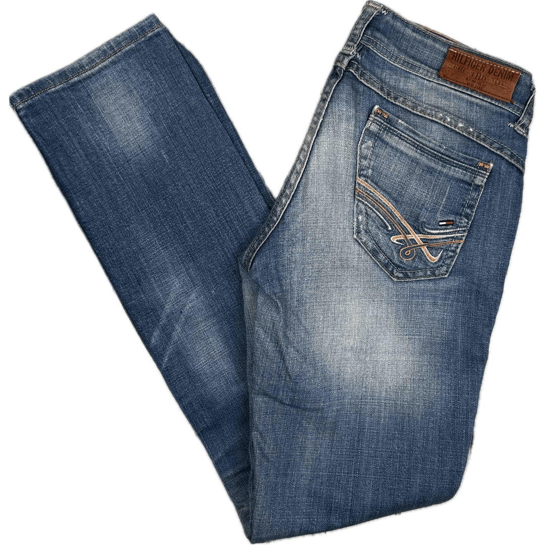 Tommy Hilfiger Distressed 'Victoria' Slim Fit Jeans - Size 26/32 - Jean Pool