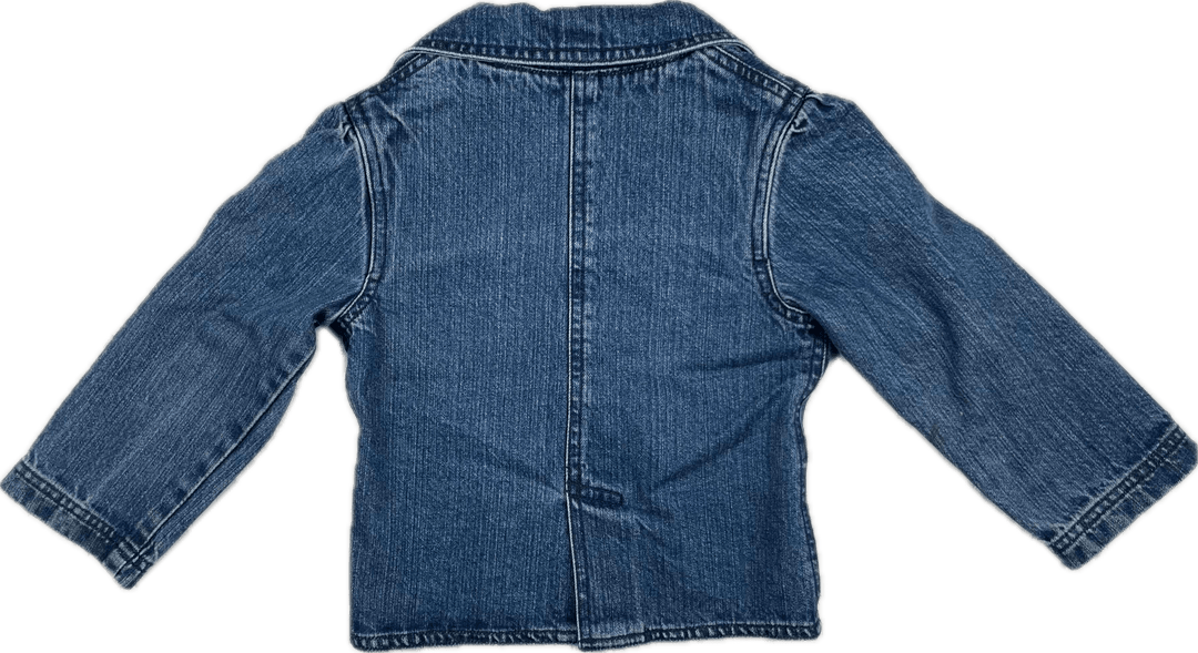 90's Girls Fred Bare Denim Blazer Jacket - Size 2X - Jean Pool