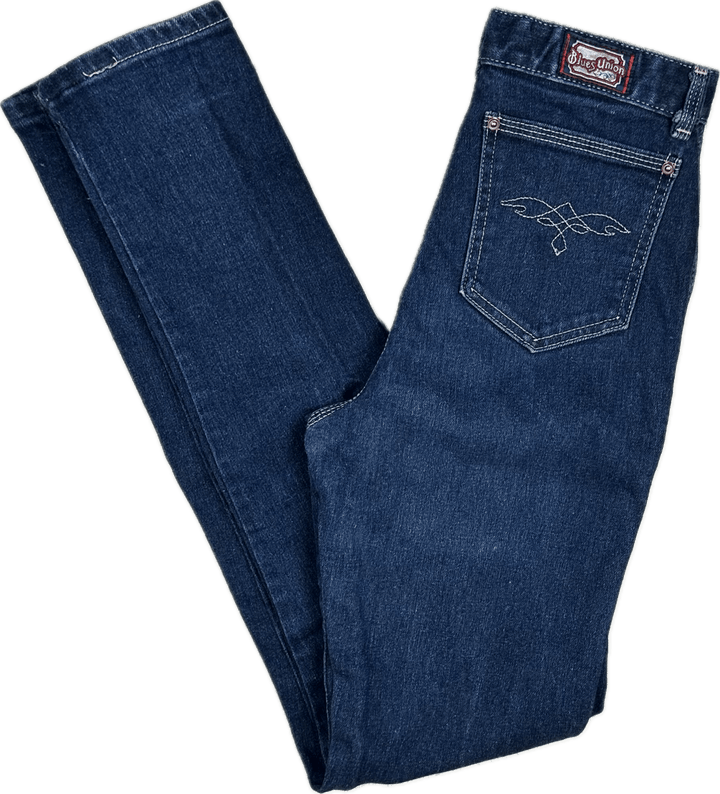 Blues Union Genuine 80's Australian Made  Denim Jeans  - Suit Size 7/8