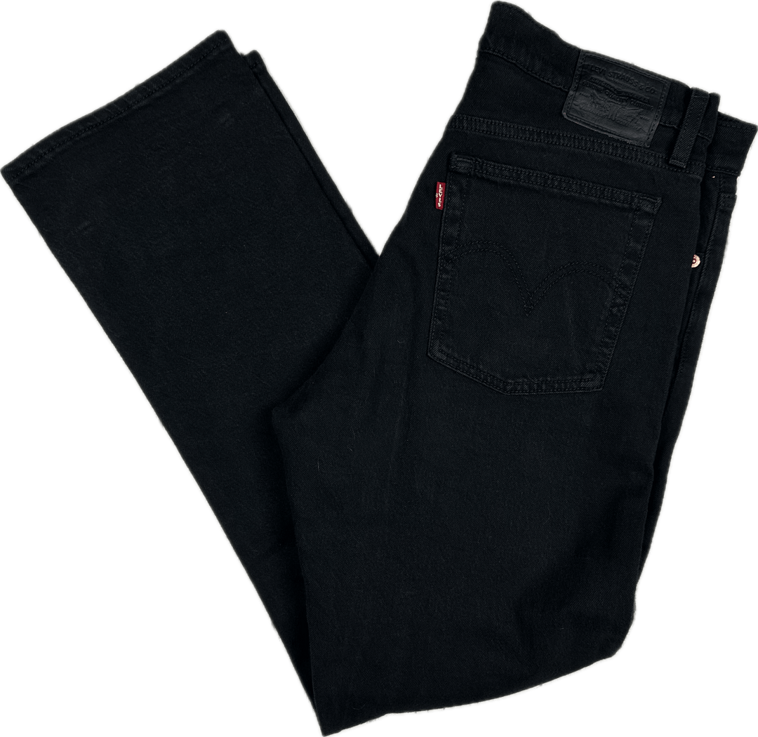 Levis Ladies ‘Wedgie Straight’ Black Jeans - Size 29 - Jean Pool