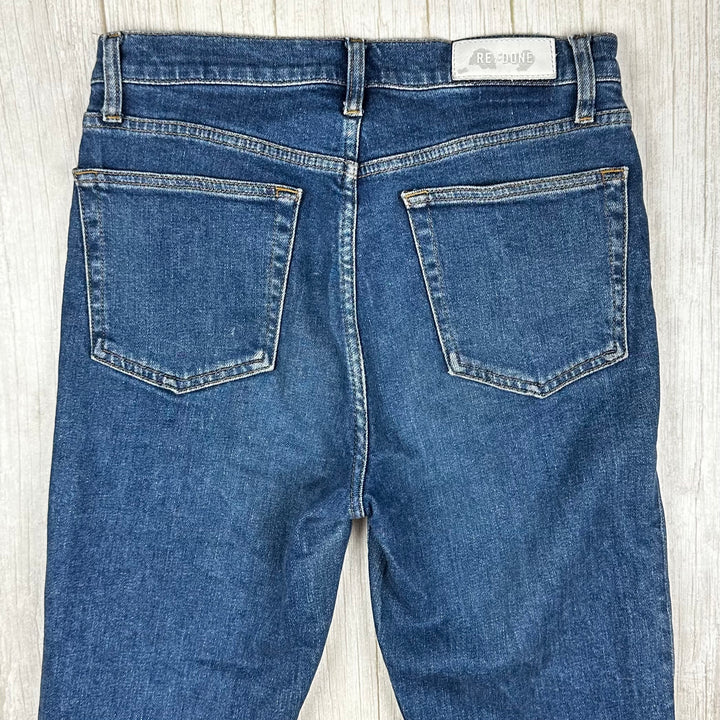 RE/DONE 90's High Rise Ankle Crop Jeans -Size 29