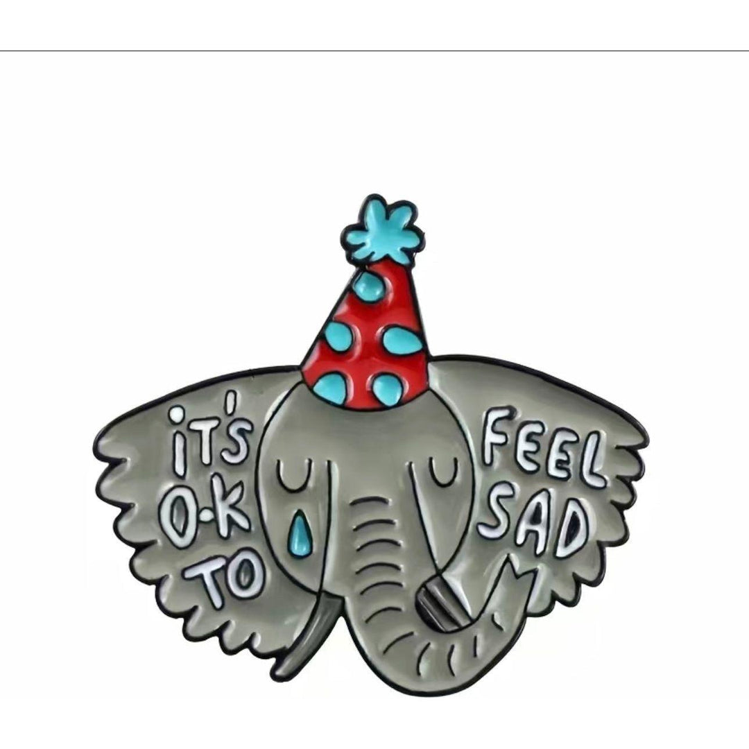 Its OK to feel Sad - Enamel Pin - Jean Pool