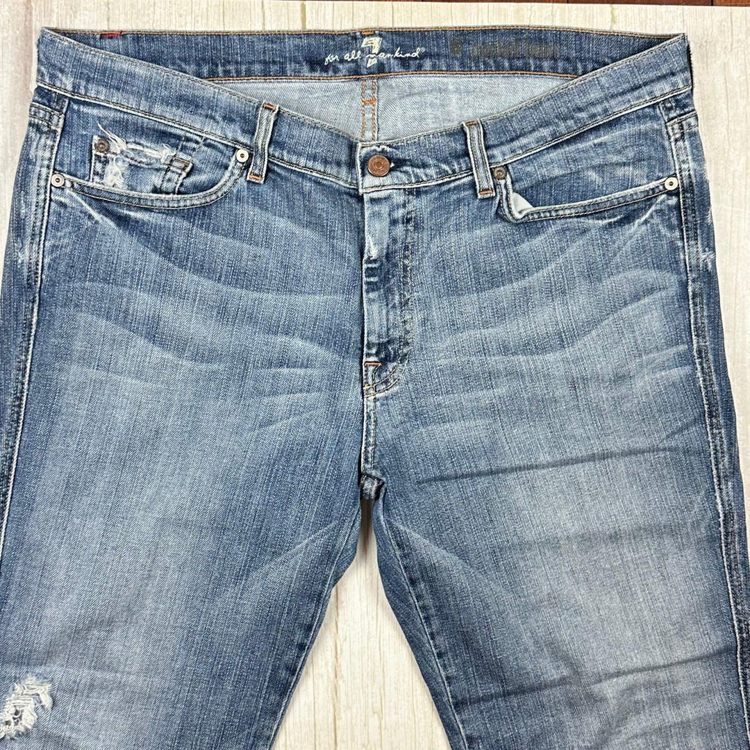 7 for all Mankind Mens ' A Pocket Bootcut' Straight Jeans - Size 38/32 - Jean Pool