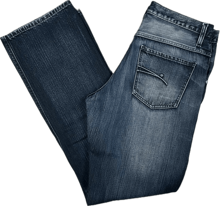 NOBODY Aussie Mens Classic Fit Relaxed Jeans - Size 33