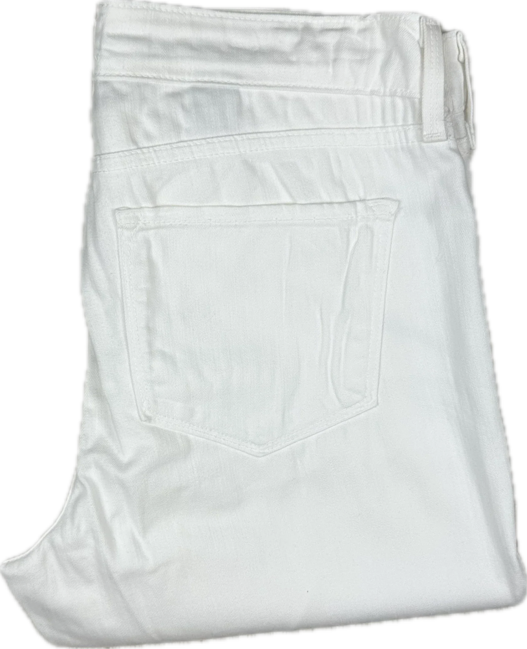 NYDJ Lift & Tuck 'Ankle' White Stretch Jeans -Size 6 US or 10 AU