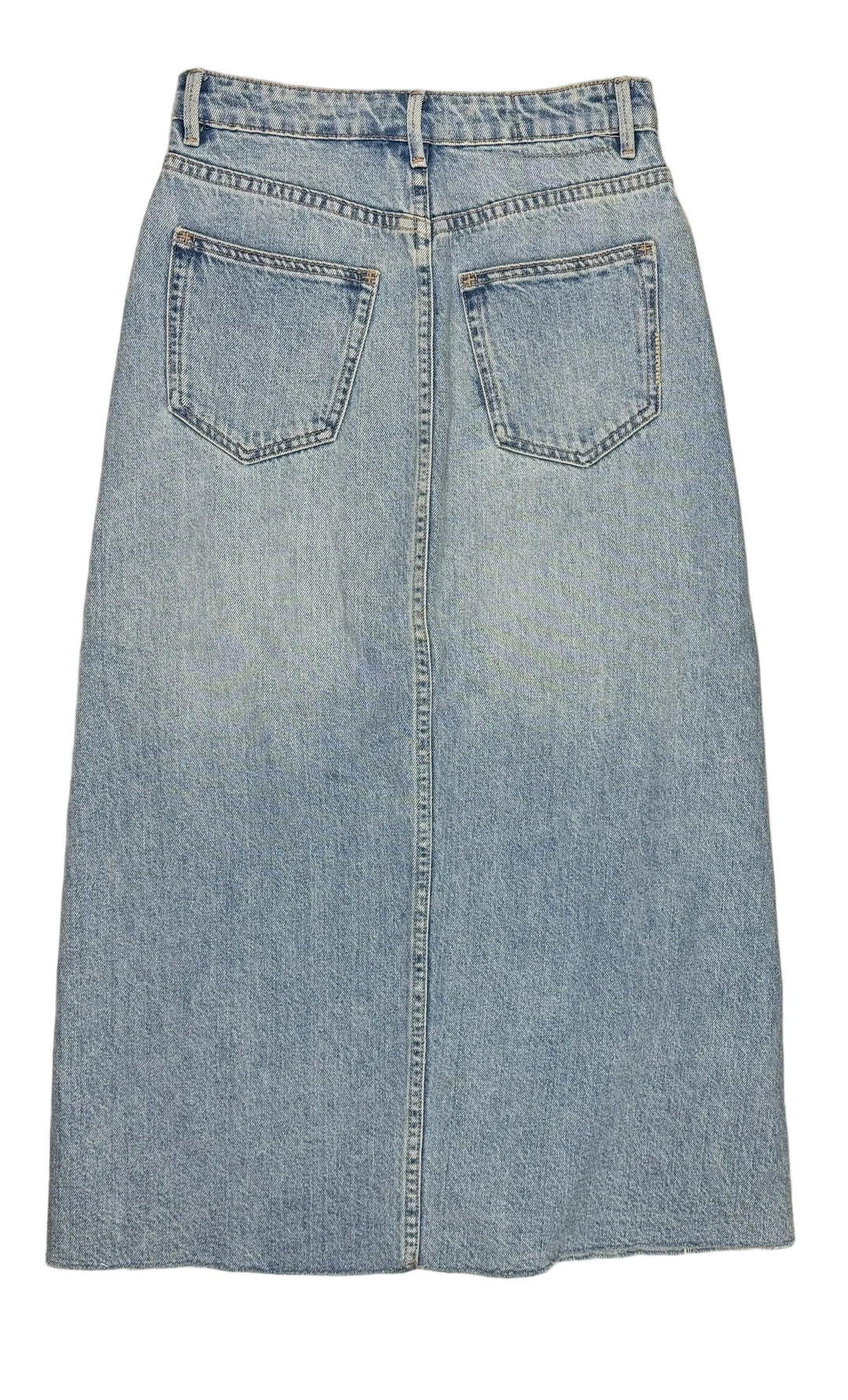 Neuw  Raw Hem  Denim Maxi Skirt - Size 25 or 7AU