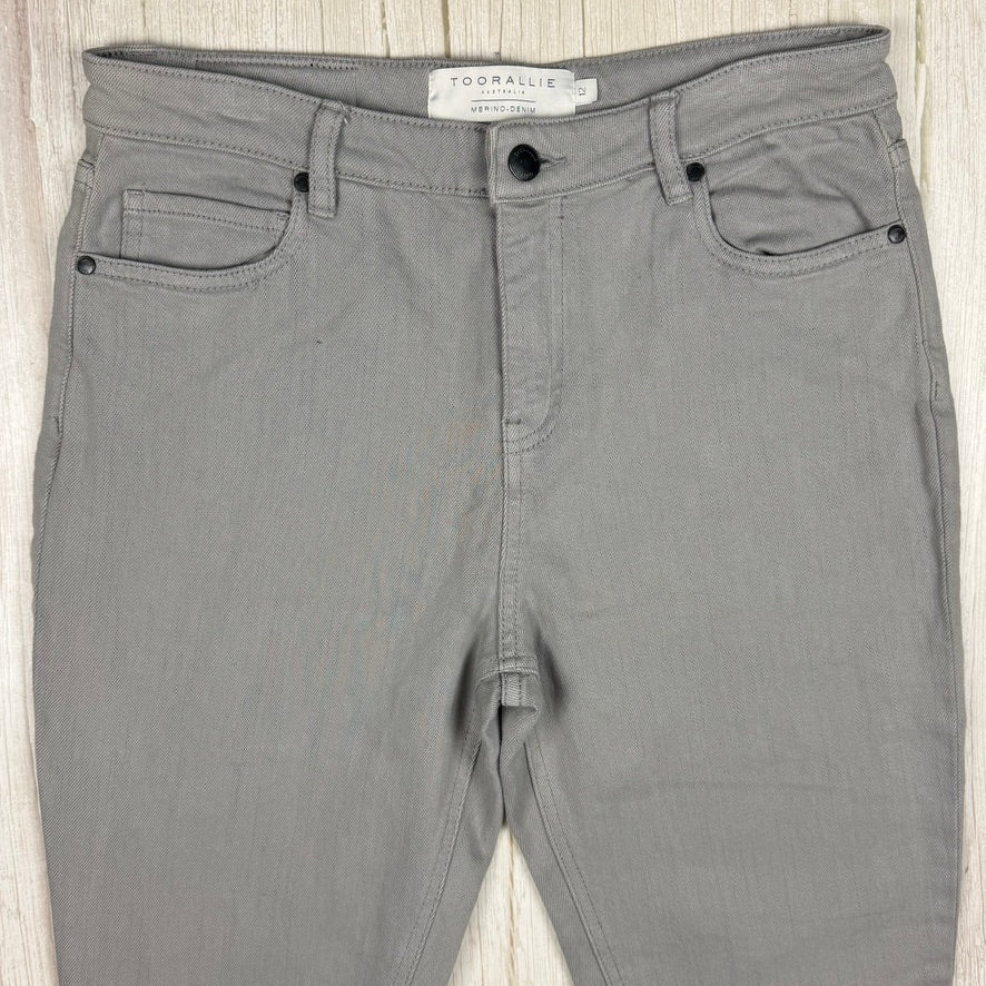 Toorallie Womens Merino Denim Grey Stretch Jeans - Size 12