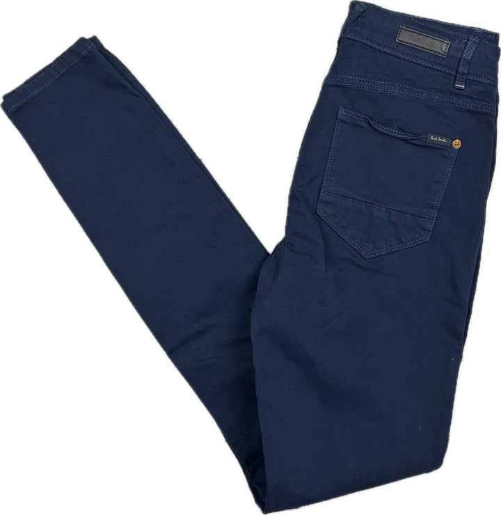 Paul Smith Mid Rise Navy Stretch Skinny Jeans -Size 27