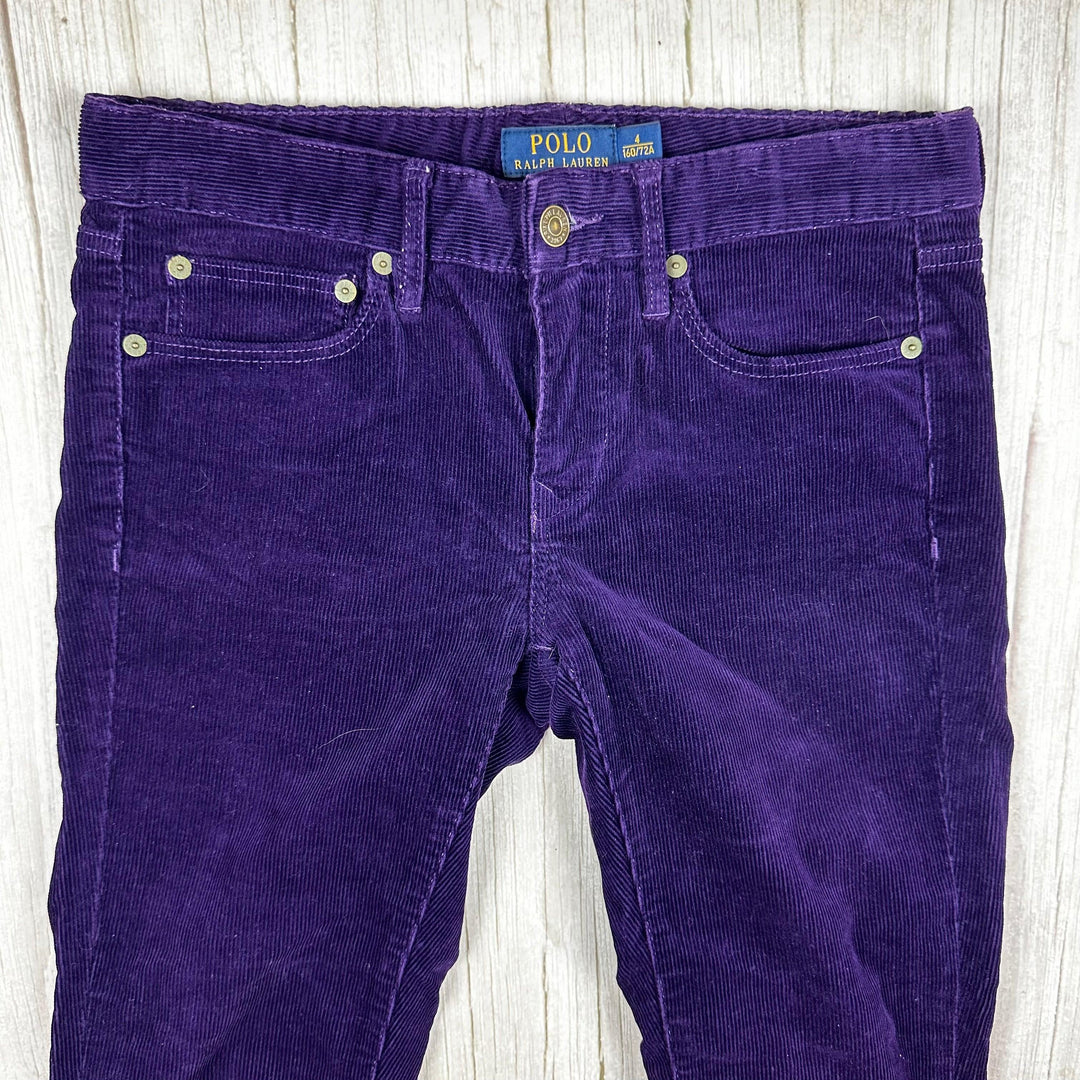 Polo by Ralph Lauren Royal Purple Cord Jeans - Size 8