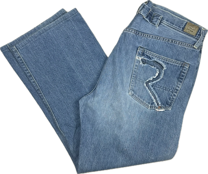 RA-RE Rag Recycle Y2K Mens Italian Relaxed Fit Jeans - Size 36