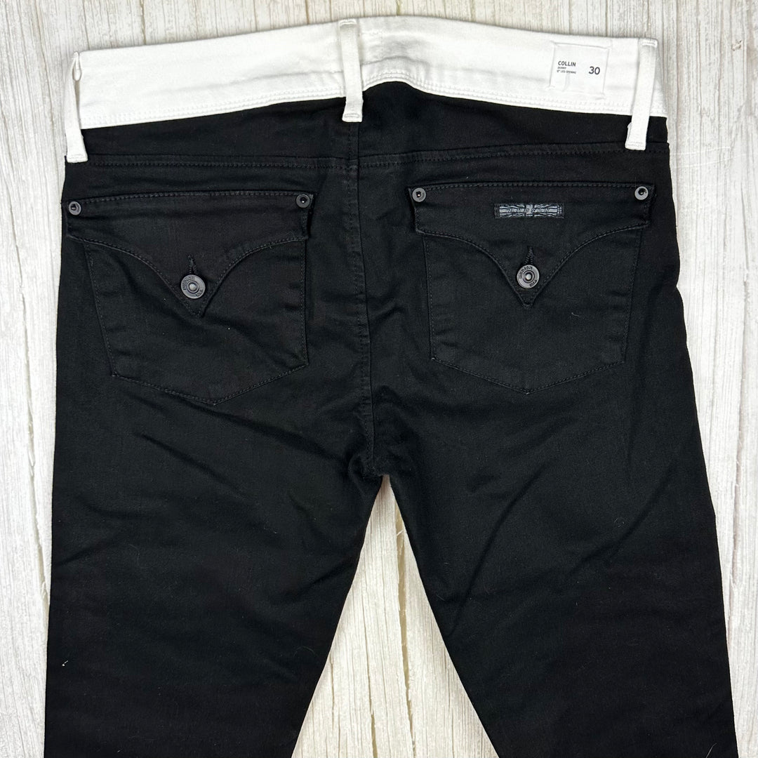 Hudson USA 'Collin' B&W Vice Skinny Jeans - Size 30